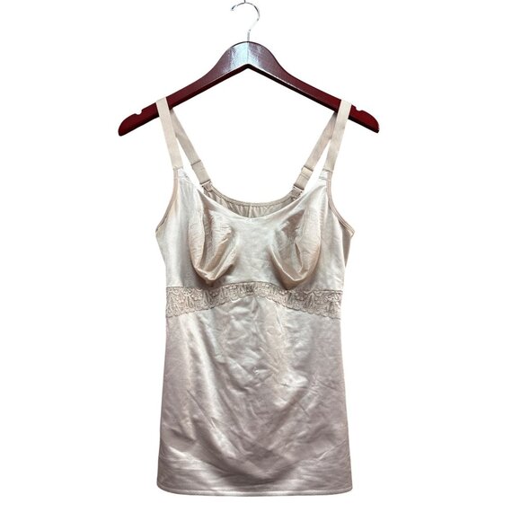 Ruby Ribbon Lace Camisole Size 40 Nude Adjustable Straps - Picture 1 of 8